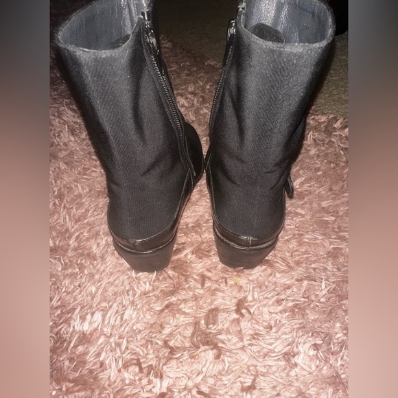 Stuart Weitzman Steadydate Black Heeled Ankle Boots with Sleek Design 6 - Picture 6 of 12